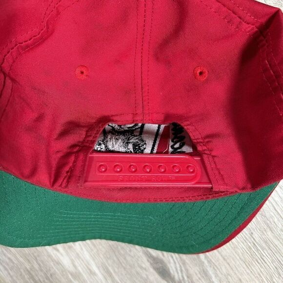 Vintage Wisconsin Badgers Hat Snapback NCAA College Football Red Front Row Cap‎ - Picture 2 of 8